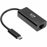 Eaton Tripp Lite Series USB-C to Gigabit Network Adapter with Thunderbolt 3 Compatibility - Black — U436-06N-GB