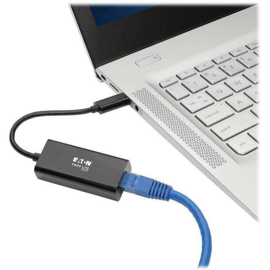 Eaton Tripp Lite Series USB-C to Gigabit Network Adapter with Thunderbolt 3 Compatibility - Black — U436-06N-GB