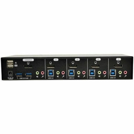 Eaton Tripp Lite Series 4-Port DisplayPort KVM Switch with Audio, Cables and USB 3.0 SuperSpeed Hub — B004-DPUA4-K