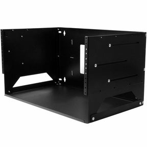 StarTech.com 2-Post 4U Open Frame Wall Mount Network Rack with Built-in Shelf and Adjustable Depth, Computer Rack for IT Equipment, TAA~ — WALLSHELF4U