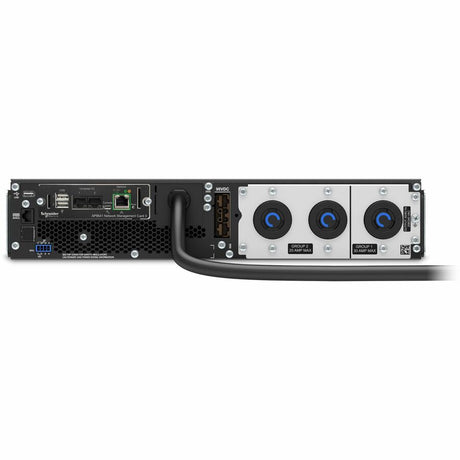 APC Smart-UPS On-Line, 3kVA, Rackmount 2U, 208V, 2x L6-20R+1x L6-30R NEMA outlets, Network Card, Extended runtime, W/ rail kit — SRT3000RMXLT-NC