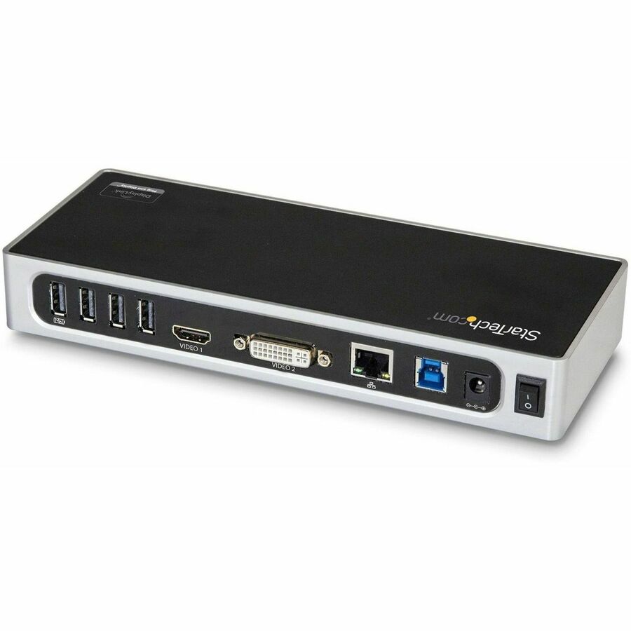 StarTech.com USB 3.0 Docking Station - Dual Monitor Laptop Dock with HDMI & DVI/VGA - 6x USB Type-A Hub, GbE - Universal Windows & Mac — DK30ADD