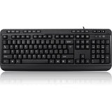 Adesso Multimedia Desktop Keyboard with 3-Port USB Hub — AKB-132HB