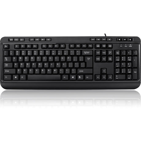 Adesso Multimedia Desktop Keyboard with 3-Port USB Hub — AKB-132HB