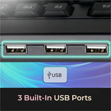 Adesso Multimedia Desktop Keyboard with 3-Port USB Hub — AKB-132HB