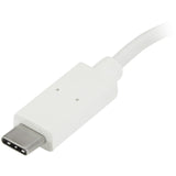 StarTech.com 4 Port USB C Hub with 1x USB-C & 3x USB-A (SuperSpeed 5Gbps) - USB Bus Powered - Portable/Laptop USB 3.0 Type-C Hub - White — HB30C3A1CFBW