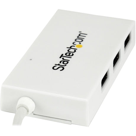 StarTech.com 4 Port USB C Hub with 1x USB-C & 3x USB-A (SuperSpeed 5Gbps) - USB Bus Powered - Portable/Laptop USB 3.0 Type-C Hub - White — HB30C3A1CFBW