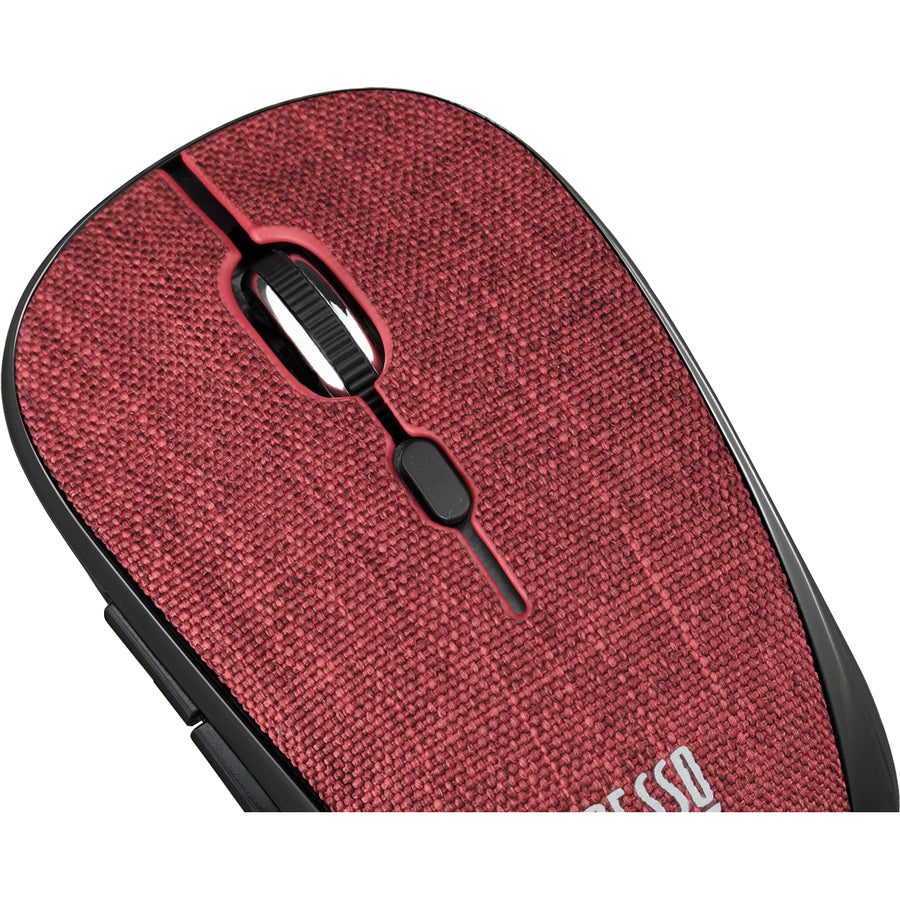 Adesso iMouse S80R - Wireless Fabric Optical Mini Mouse (Red) — iMouseS80R