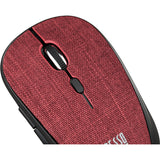 Adesso iMouse S80R - Wireless Fabric Optical Mini Mouse (Red) — iMouseS80R