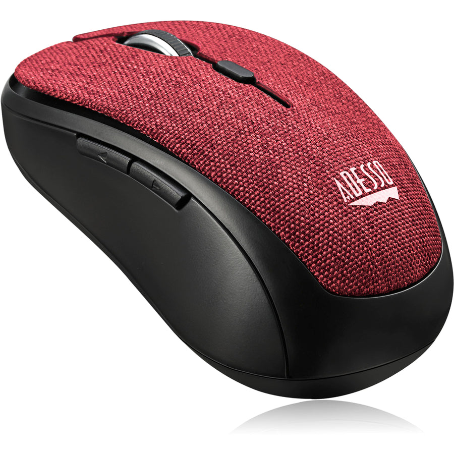 Adesso iMouse S80R - Wireless Fabric Optical Mini Mouse (Red) — iMouseS80R