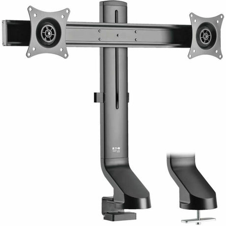 Eaton Tripp Lite Series Dual-Display Monitor Arm with Desk Clamp and Grommet - Height Adjustable, 17" to 27" Monitors — DDR1727DC