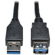 Eaton Tripp Lite Series USB 3.0 SuperSpeed Extension Cable - USB M/F, Black, 3 ft. (0.91 m) — U324-003-BK