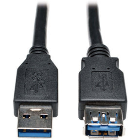 Eaton Tripp Lite Series USB 3.0 SuperSpeed Extension Cable - USB M/F, Black, 3 ft. (0.91 m) — U324-003-BK