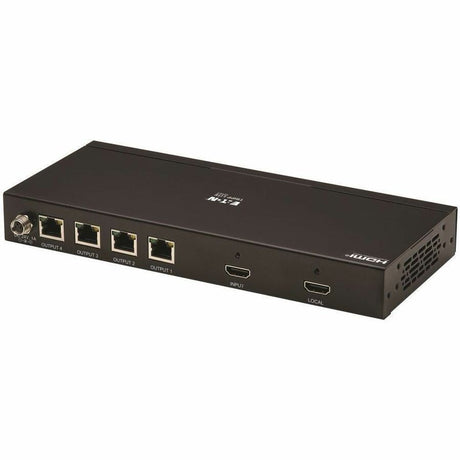 Eaton Tripp Lite Series 4-Port HDMI over Cat6 Extender Kit, Splitter/3x Pigtail Receivers - 4K 60 Hz, HDR, 4:4:4, PoC, 230 ft. (70.1 m), TAA — B127A-004-BHPH3
