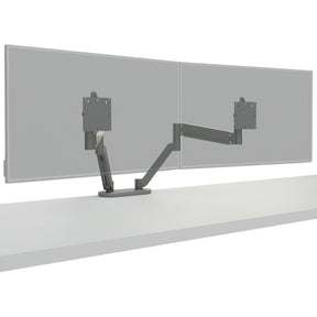 Chief Koncis Desk Mount Dual Monitor Arm - For 10-32 inch Displays - Height Adjustable - Silver — DMA2S