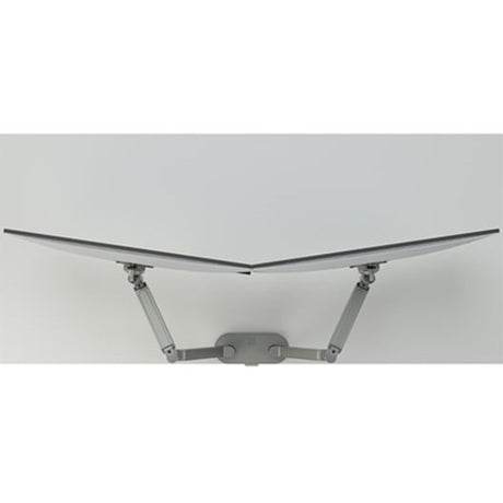 Chief Koncis Desk Mount Dual Monitor Arm - For 10-32 inch Displays - Height Adjustable - Silver — DMA2S