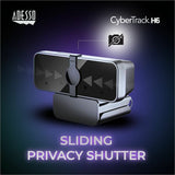 Adesso CyberTrack H6 4K Ultra HD Webcam - 8 Megapixel - 30 fps - USB 2.0 - Fixed Focus - Tripod mount - Privacy shutter — CYBERTRACK H6