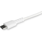 StarTech.com 6 foot/2m Durable White USB-C to Lightning Cable, Rugged Heavy Duty Charging/Sync Cable for Apple iPhone/iPad MFi Certified — RUSBCLTMM2MW