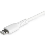 StarTech.com 6 foot/2m Durable White USB-C to Lightning Cable, Rugged Heavy Duty Charging/Sync Cable for Apple iPhone/iPad MFi Certified — RUSBCLTMM2MW