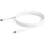 StarTech.com 6 foot/2m Durable White USB-C to Lightning Cable, Rugged Heavy Duty Charging/Sync Cable for Apple iPhone/iPad MFi Certified — RUSBCLTMM2MW