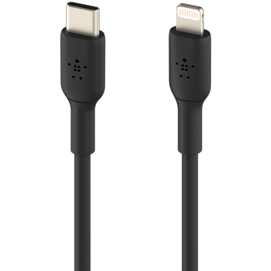 Belkin BoostCharge USB-C to Lightning Cable (1 meter / 3.3 foot, Black) — CAA003bt1MBK