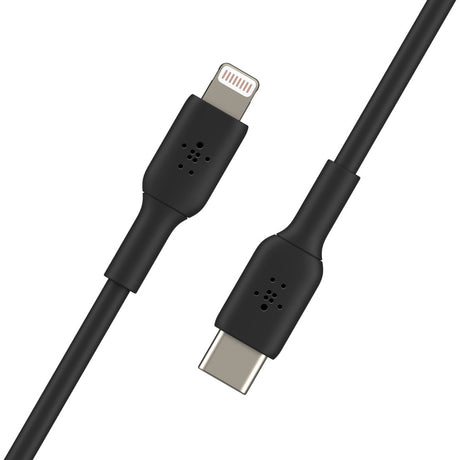 Belkin BoostCharge USB-C to Lightning Cable (1 meter / 3.3 foot, Black) — CAA003bt1MBK
