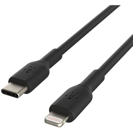 Belkin BoostCharge USB-C to Lightning Cable (1 meter / 3.3 foot, Black) — CAA003bt1MBK