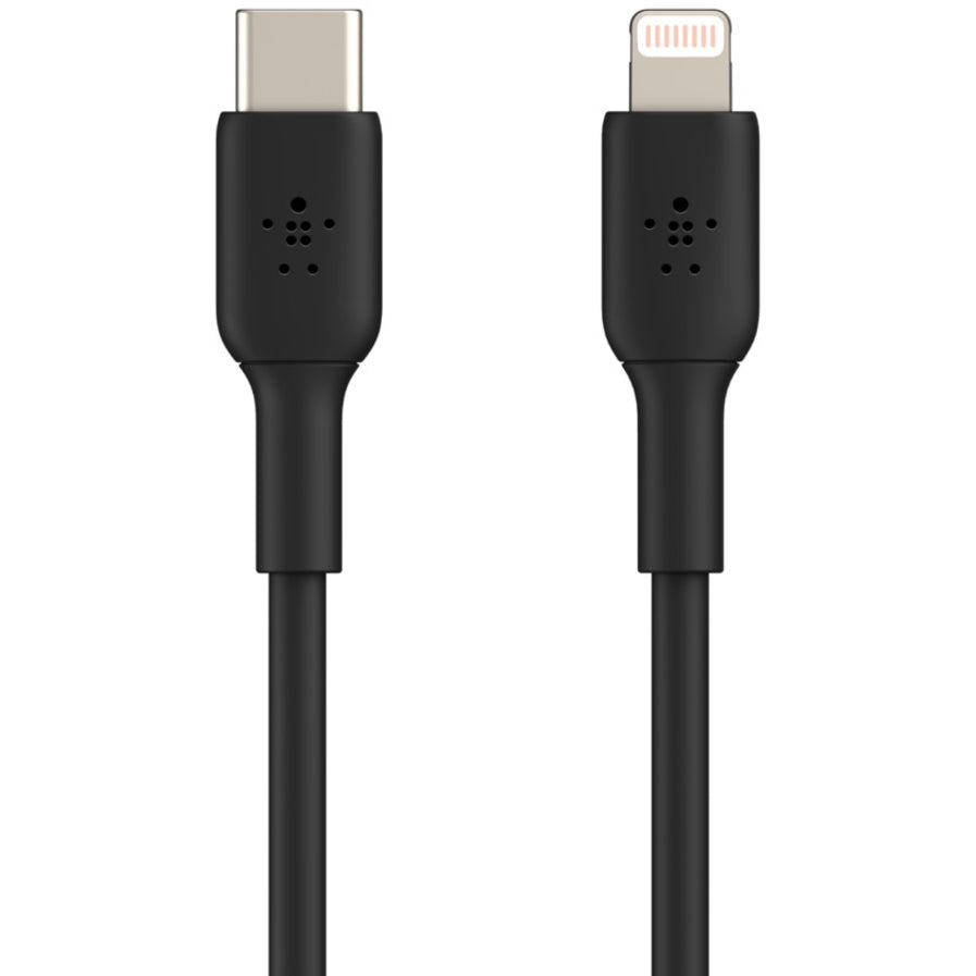 Belkin BoostCharge USB-C to Lightning Cable (1 meter / 3.3 foot, Black) — CAA003bt1MBK