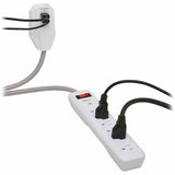 Eaton Tripp Lite Series 7-Outlet Surge Protector - 6 on strip/1 in detachable plug, 2 USB Ports (2.4A Shared), Detachable Charger Plug, 6 ft. Cord, 5-15P Plug, 900 Joules, White — TLP616USB