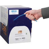 Eaton Tripp Lite Series Cat6 Gigabit Solid Core UTP Bulk Ethernet Cable, CMP-LP 0.5A Plenum, 100W PoE/PoE++, Blue, 1000 ft. (304.8 m) — N224-01K-BL-LP5