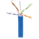 Eaton Tripp Lite Series Cat6 Gigabit Solid Core UTP Bulk Ethernet Cable, CMP-LP 0.5A Plenum, 100W PoE/PoE++, Blue, 1000 ft. (304.8 m) — N224-01K-BL-LP5
