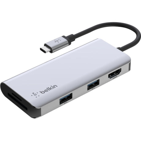 Belkin USB-C 5-in-1 Multiport Adapter, Laptop Docking Station, 2x USB-A 3.1, 4k HDMI @ 30Hz, Up to 5Gps data transfer — PVC002btSGY