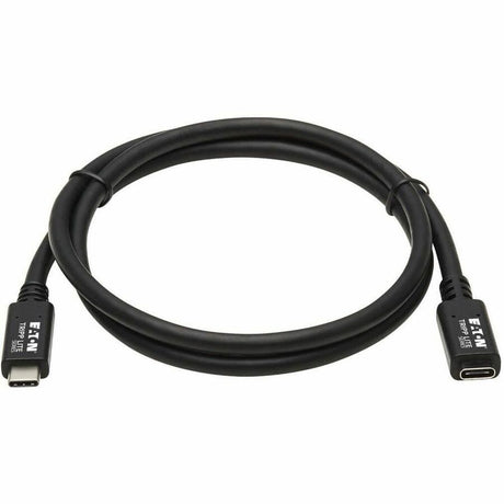 Eaton Tripp Lite Series USB-C Extension Cable (M/F) - USB 3.2 Gen 1 (5 Gbps), Thunderbolt 3 Compatible, Black, 3 ft. (0.91 m) — U421-003