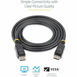 StarTech.com 6ft (2m) DisplayPort 1.2 Cable 10 Pack, 4K x 2K UHD VESA Certified DisplayPort Cable, DP Cable/Cord for Monitor, w/ Latches — DISPLPORT6L10PK