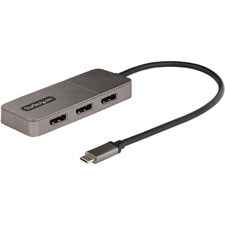 StarTech.com 3-Port USB-C Multi-Monitor Adapter, Type-C to 3x DisplayPort MST Hub, Triple 4K60Hz DP Display Extender / Splitter, Windows — MST14CD123DP