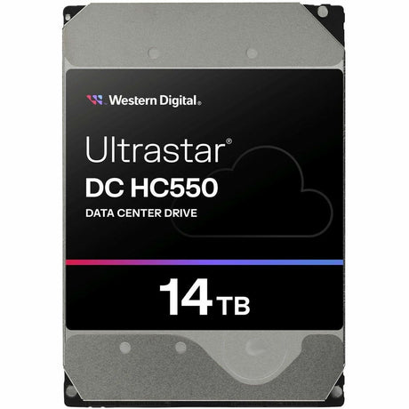 Western Digital Ultrastar DC HC550 WUH721814AL5204 14 TB Hard Drive - 3.5" Internal - SAS (12Gb/s SAS) - Conventional Magnetic Recording (CMR) Method — 0F38528