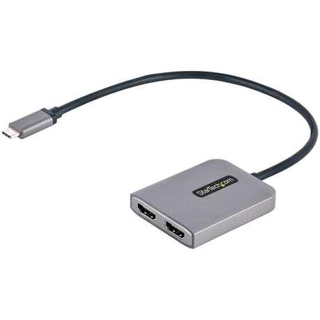 StarTech.com USB-C to Dual HDMI Adapter, USB Type-C Multi-Monitor MST Hub, Dual 4K 60Hz HDMI Laptop Display Extender / Splitter, Windows — MST14CD122HD