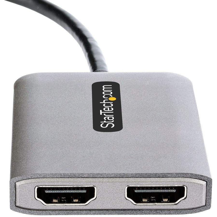 StarTech.com USB-C to Dual HDMI Adapter, USB Type-C Multi-Monitor MST Hub, Dual 4K 60Hz HDMI Laptop Display Extender / Splitter, Windows — MST14CD122HD