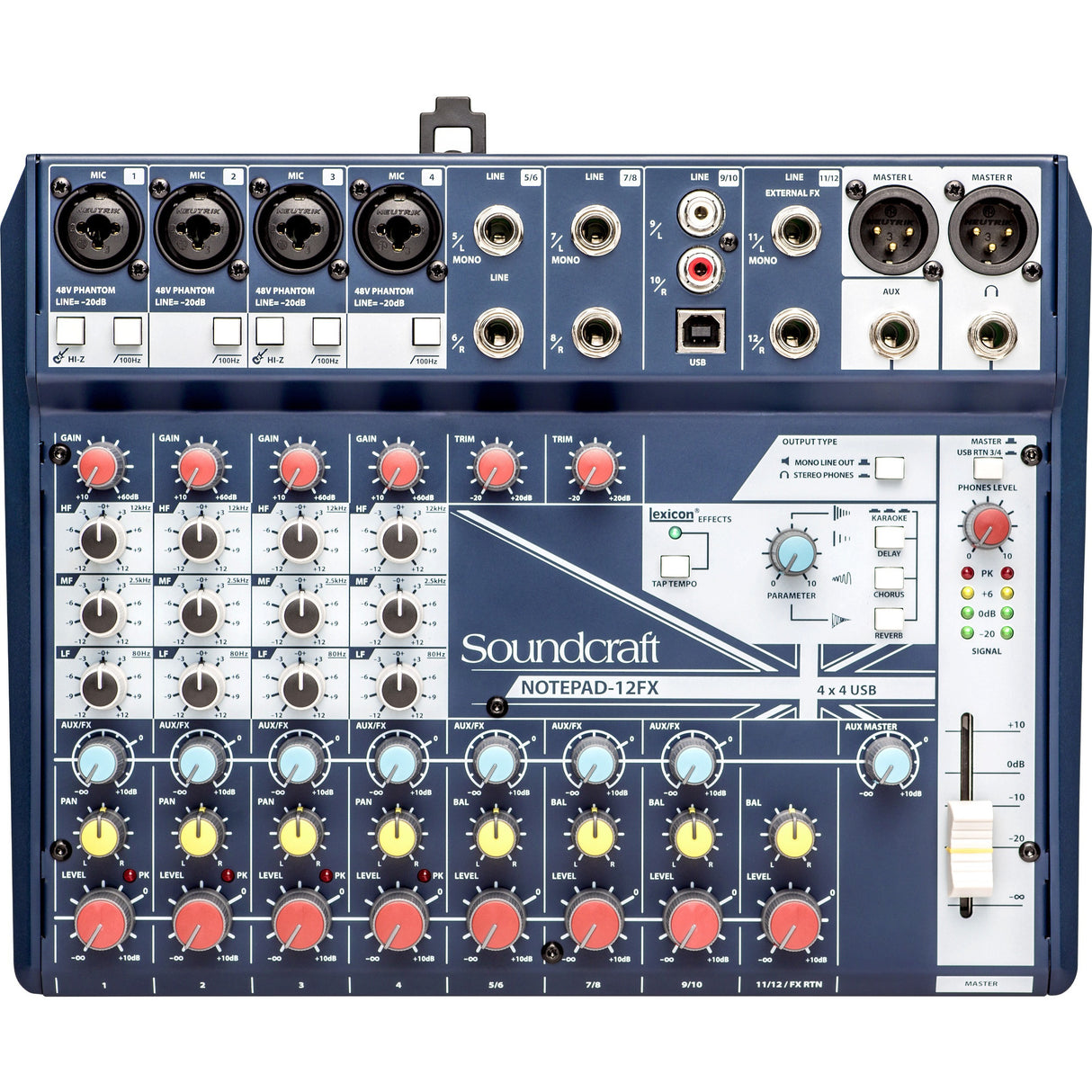 Soundcraft Small-format Analog Mixing Console with USB I/O and Lexicon Effects — SCR-5085985US-01
