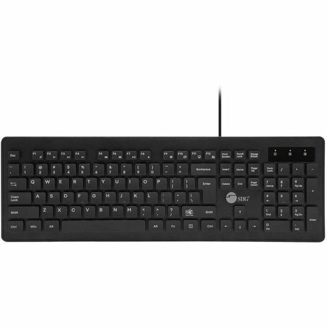SIIG Industrial Grade Washable & Dustproof USB Multimedia Keyboard — JK-US0U11-S1