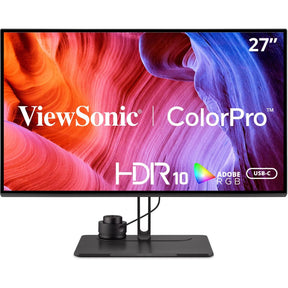ViewSonic VP2786-4K 27 Inch Premium IPS 4K USB C Monitor with Integrated Color Wheel, 100% Adobe RGB, 98% DCI-P3, Pantone Validated, 90W Charging, HDMI, DisplayPort for Professional Home and Office — VP2786-4K
