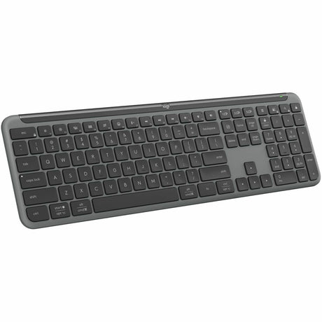 Logitech Signature Slim K950 Wireless Keyboard, Sleek Design, Quiet Typing, Bluetooth, Multi-OS, Graphite — 920-012424