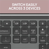 Logitech Signature Slim K950 Wireless Keyboard, Sleek Design, Quiet Typing, Bluetooth, Multi-OS, Graphite — 920-012424