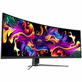 MSI MPG 491CQP QD-OLED 49" Class Dual Quad HD (DQHD) Curved Screen Gaming OLED Monitor - 32:9 - Metallic Black — MPG 491CQP QD-OLED