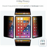 StarTech.com 4-Way Privacy Screen For 12.9-inch iPad Pro, 3rd Gen and Up, Portrait/Landscape, Touch-Enabled, +/- 30 Deg. View, Anti-Glare — 129IP-PRIVACY-SCREEN