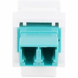 StarTech.com LC to LC Coupler, LC Fiber Coupler, LC/UPC Duplex Keystone Jack, Fiber Optic Keystone Coupler for Patch Panel — DMFKSLCLCCOUPLER