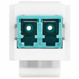StarTech.com LC to LC Coupler, LC Fiber Coupler, LC/UPC Duplex Keystone Jack, Fiber Optic Keystone Coupler for Patch Panel — DMFKSLCLCCOUPLER