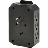 Eaton Tripp Lite Series Protect It! 6-Outlet Surge Protector - 5-15R Outlets, 2 USB Ports, 5-15P Direct Plug-In, 490 Joules, Black — SK62USBC