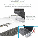 StarTech.com USB-C Multiport Adapter w/Attached USB-C to USB-A Dongle, Dual HDMI 4K/1080, 3x USB, Mini Laptop Docking Station, Travel Dock — 167B-USBC-MULTIPORT