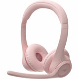 Logitech Zone 300 Wireless Bluetooth Headset With Noise-Canceling Microphone, Compatible with Windows, Mac, Chrome, Linux, iOS, iPadOS, Android - Rose — 981-001411